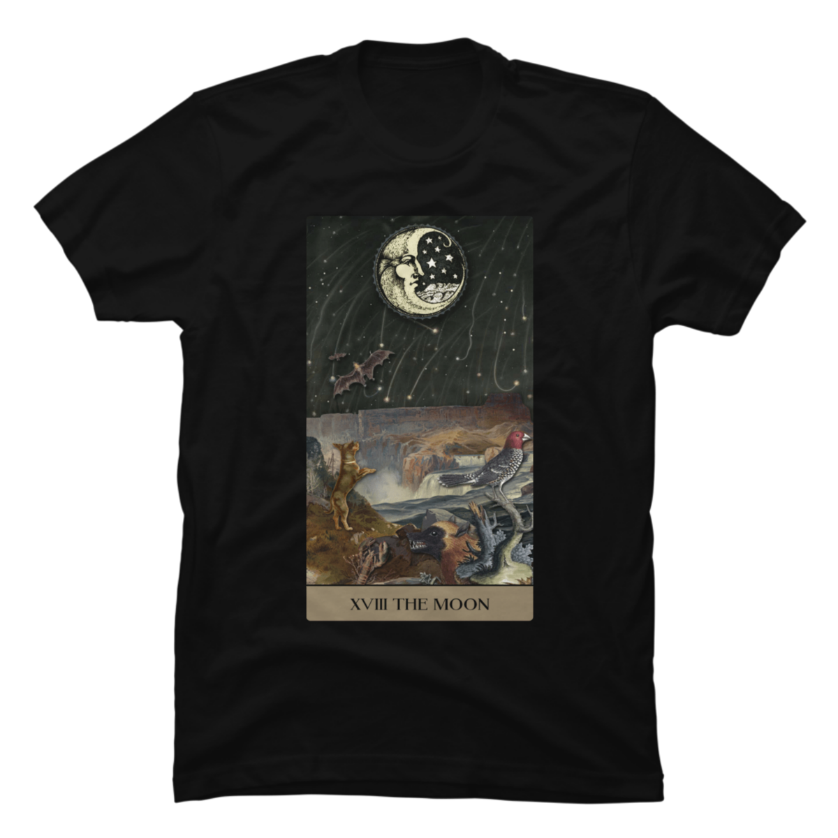 the moon tarot card shirt the moon tarot card shirt